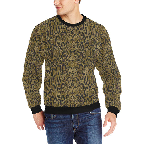 Snake skin pattern Men's Crew Neck Sweatshirt