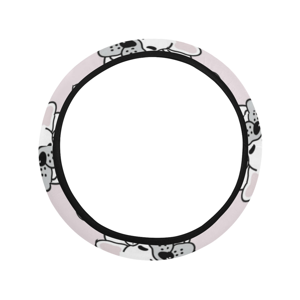 Cute french bulldog pattern Car Steering Wheel Cover