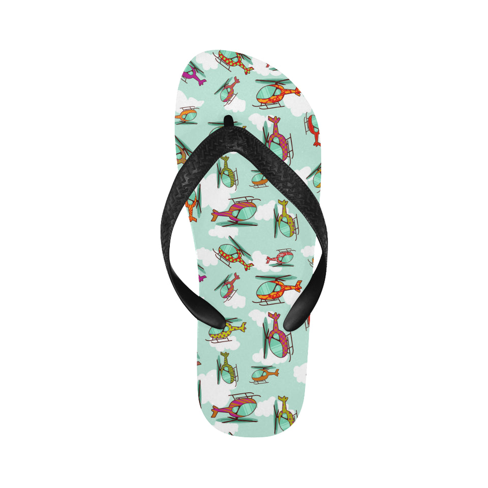 Helicopter design pattern Unisex Flip Flops