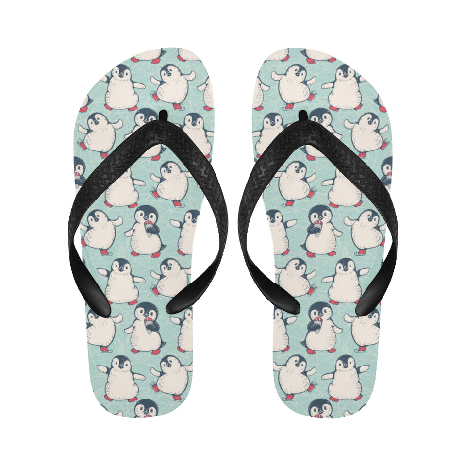 Cute Penguin pattern Unisex Flip Flops