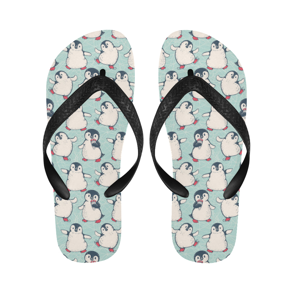 Cute Penguin pattern Unisex Flip Flops