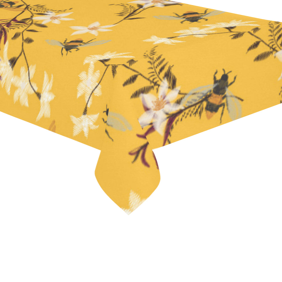 Bee flower pattern Tablecloth