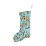 Monkey Palm tree background Christmas Stocking