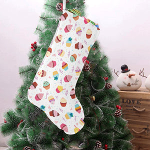 Cake cupcake design pattern Christmas Stocking