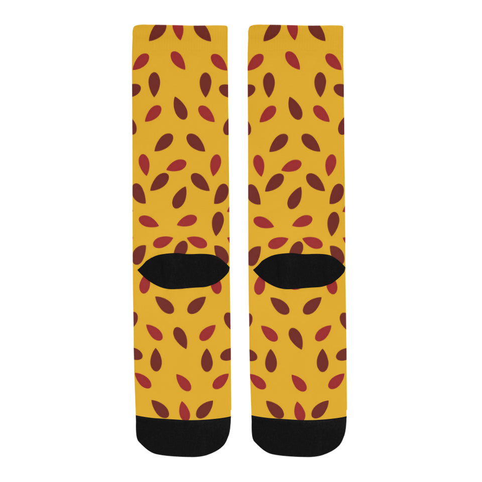 Passion fruit texture Crew Socks