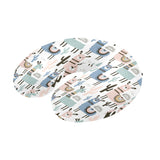 lama Alpaca cactus hand drawn pattern U-Shaped Travel Neck Pillow