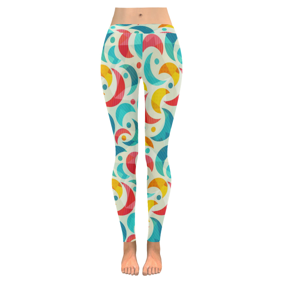 Colorful moon pattern Women's Legging Fulfilled In US