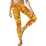 Fire flame design pattern Women's Legging Fulfilled In US