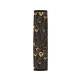 Gold peacock feather pattern Car Seat Belt Cover