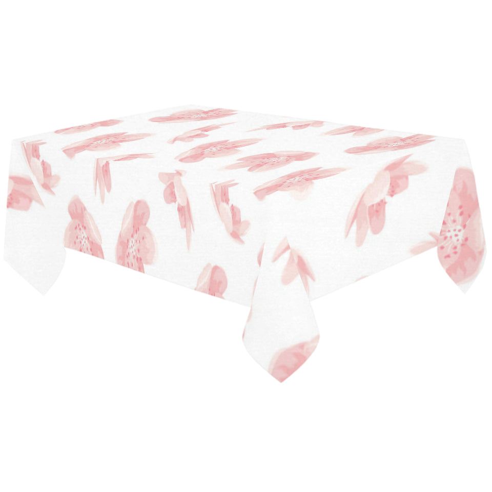 Pink sakura cherry blossom pattern Tablecloth