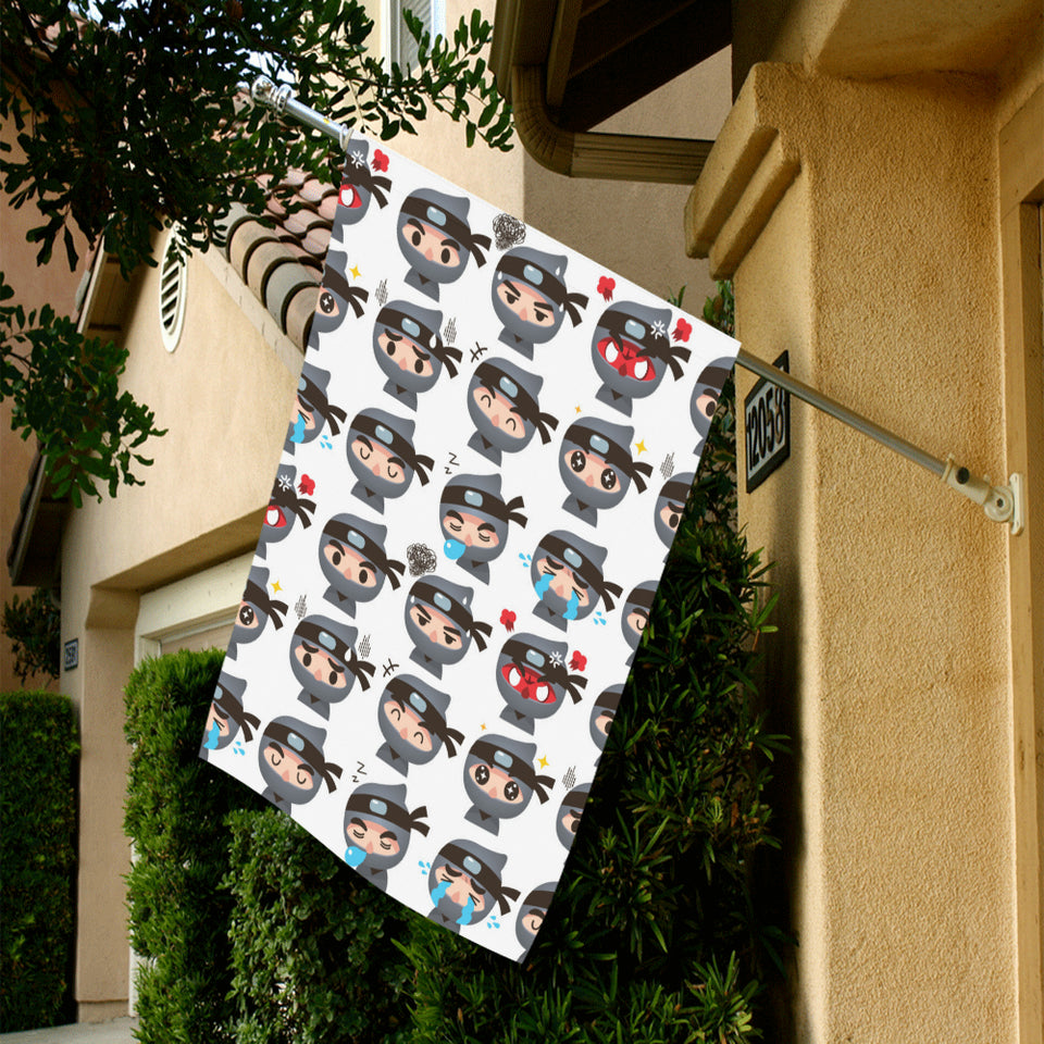 Cute ninja design pattern House Flag Garden Flag