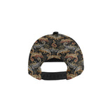 Chameleon lizard tropical leaves palm tree All Over Print Snapback Cap