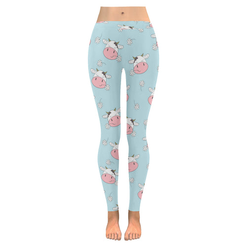 Cute cow flower pattern Women's Legging Fulfilled In US