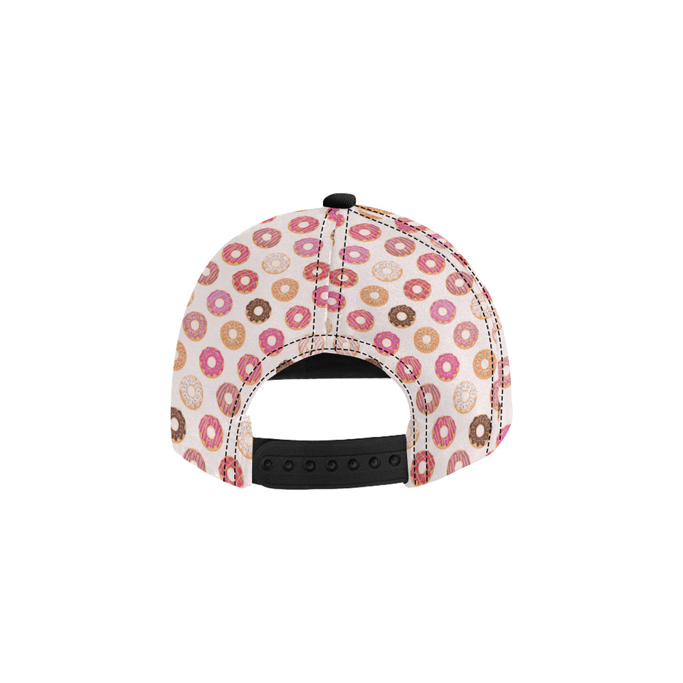 Colorful donut pattern All Over Print Snapback Cap