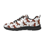 Horses running pattern background Women's Sneaker Shoes