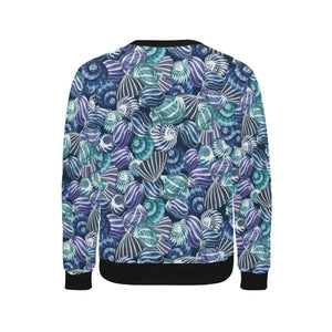 Shell design pattern Men's Crew Neck Sweatshirt