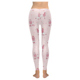 Poodle dog pink color theme Women's Legging Fulfilled In US