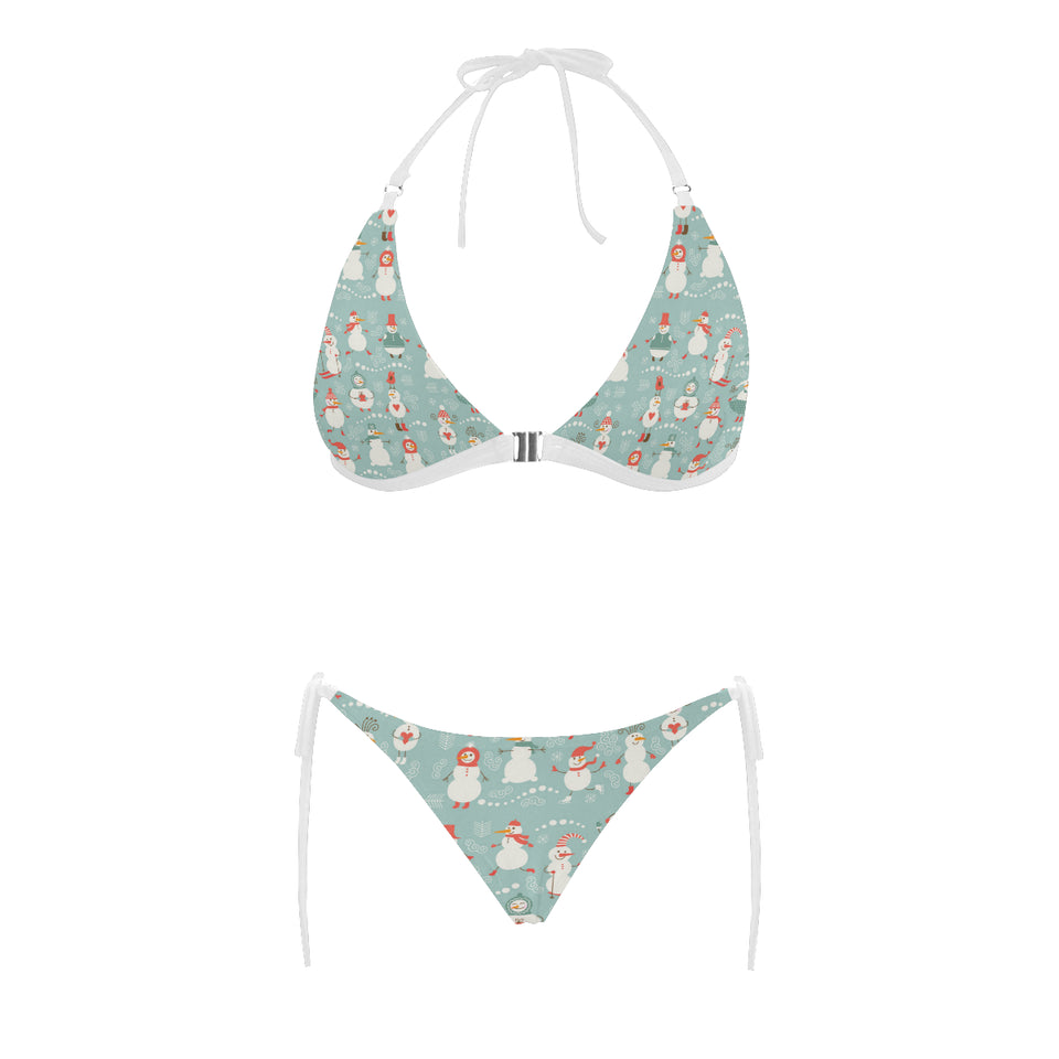 Cute snowman pattern Sexy Bikinis Two-Piece Swimsuits