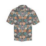 Gear Pattern Print Design 05 Men's All Over Print Hawaiian Shirt (Model T58)