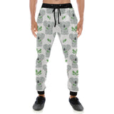 Hand drawn Koala leaves pattern Unisex Casual Sweatpants