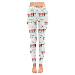 Cute dachshund bone pattern Women's Legging Fulfilled In US
