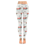 Cute dachshund bone pattern Women's Legging Fulfilled In US