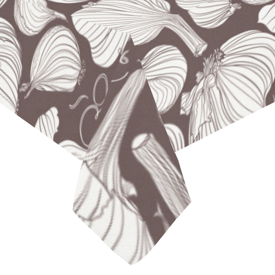 Garlic bulb dark background Tablecloth