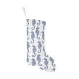 Seahorse pattern background Christmas Stocking