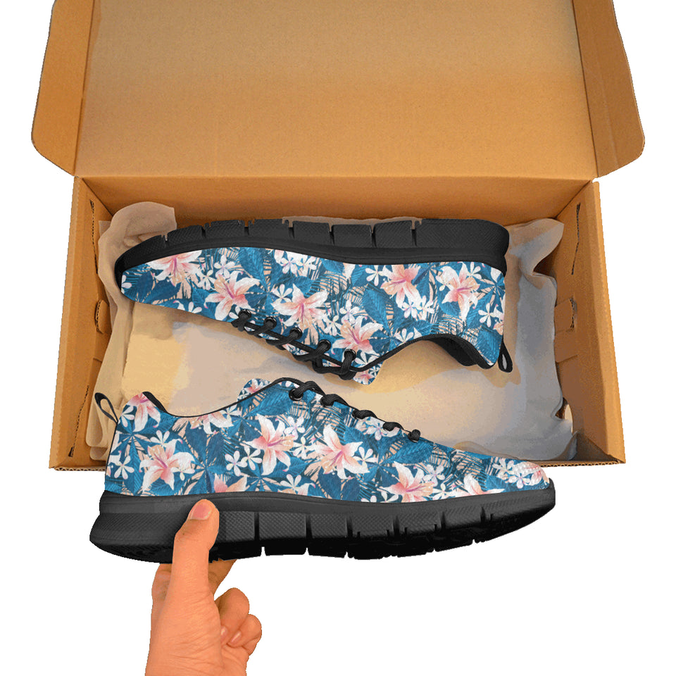 Hibiscus Pattern Print Design 02 Women's Sneaker Shoes