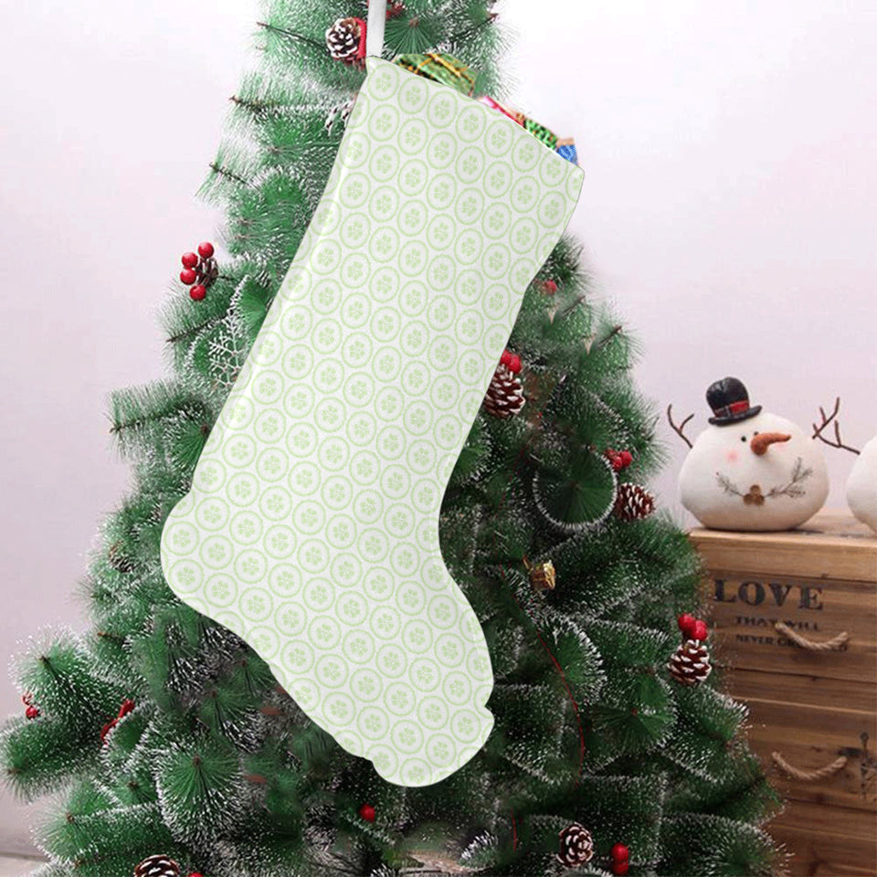 Cucumber pattern background Christmas Stocking