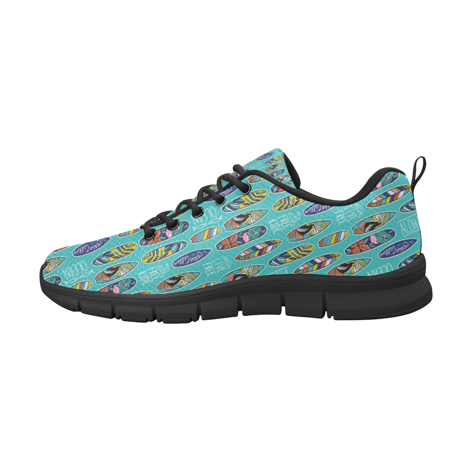 Surfboard Pattern Print Design 05 Women's Sneaker Shoes