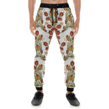 Red tulips and daffodils pattern Unisex Casual Sweatpants