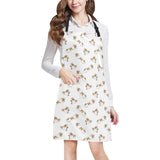 Jack Russel Pattern Print Design 04 All Over Print Adjustable Apron