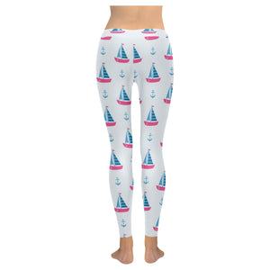 Sailboat anchor pattern Women's Legging Fulfilled In US