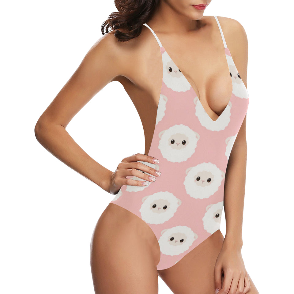 Cute sheep pattern Women's One-Piece Swimsuit