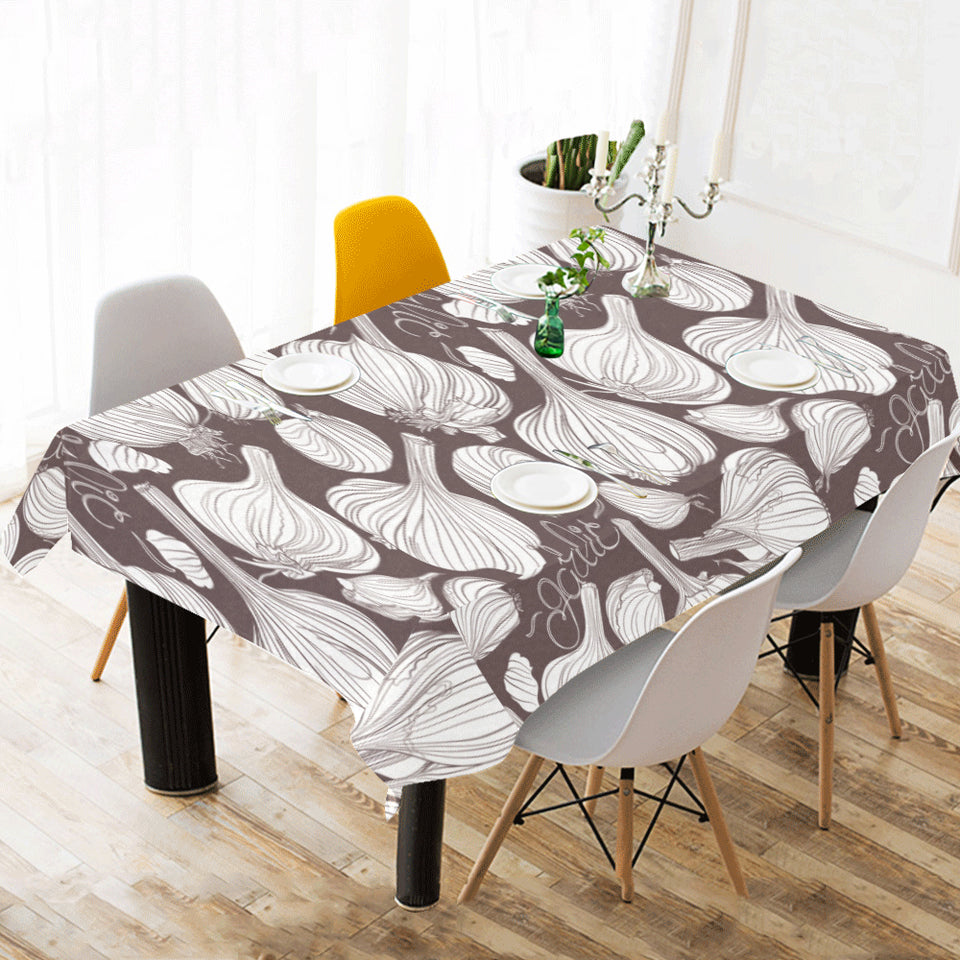 Garlic bulb dark background Tablecloth
