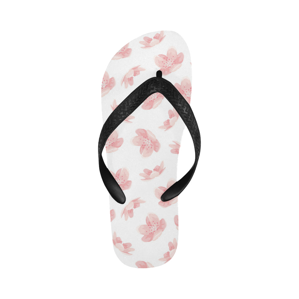 Pink sakura cherry blossom pattern Unisex Flip Flops