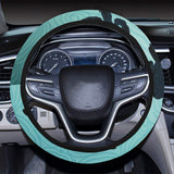 Sea turtle with blue ocean backgroud Car Steering Wheel Cover