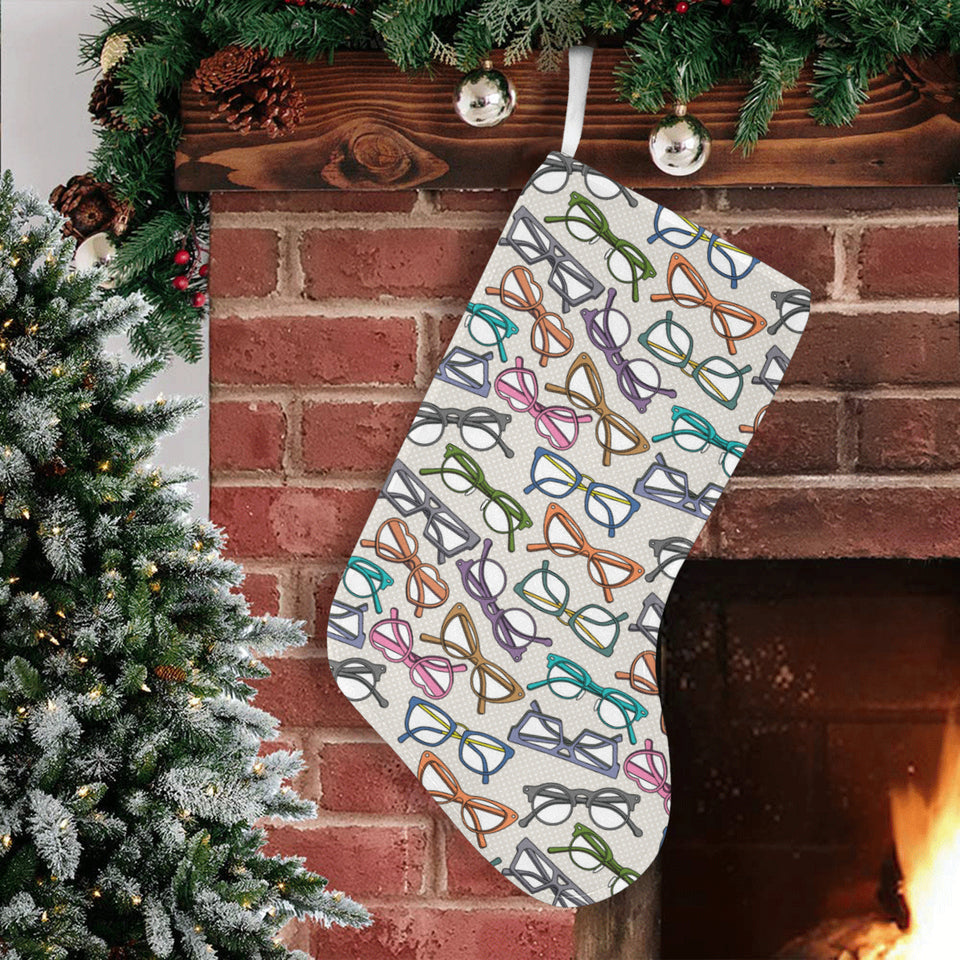 Sun Glasses Pattern Print Design 01 Christmas Stocking