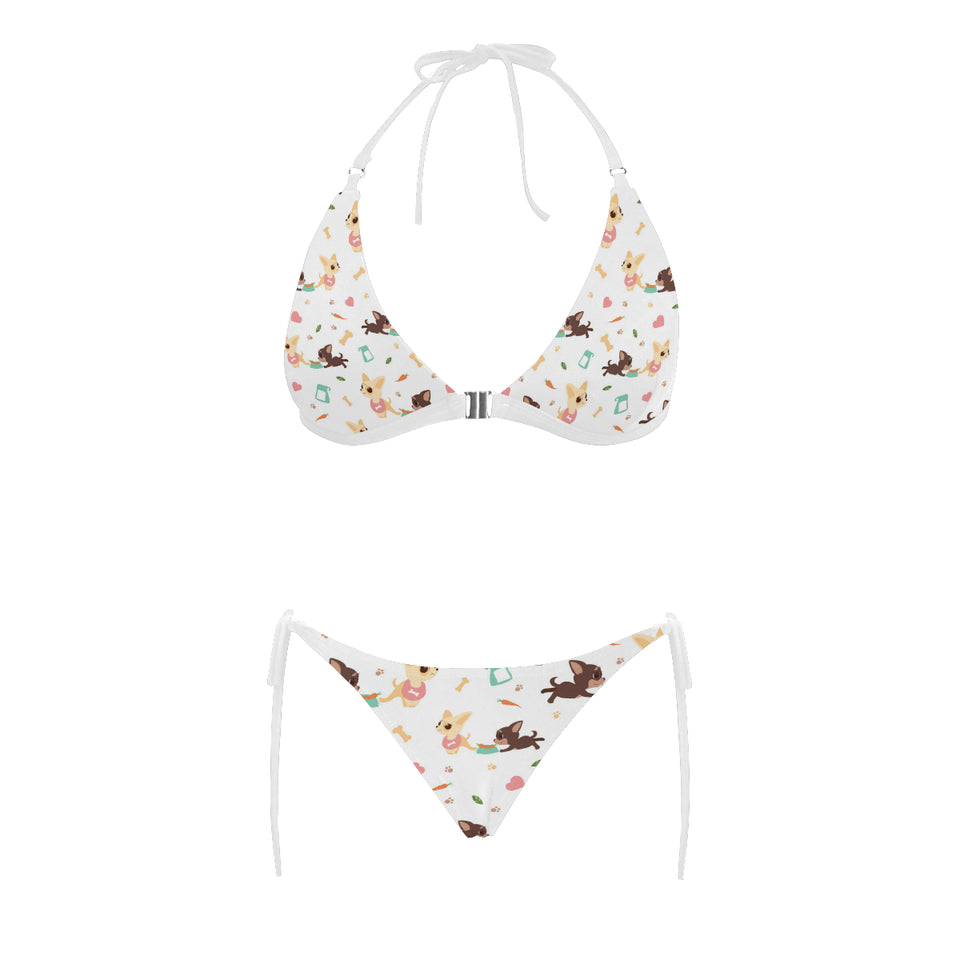 Cute Chihuahua puppie pattern Sexy Bikinis Two-Piece Swimsuits