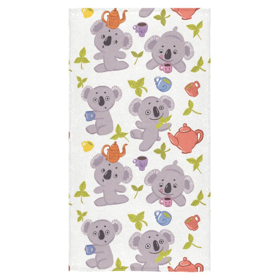 Cute koalas teapots tea Bath Towel