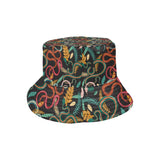 Colorful snake plant pattern Unisex Bucket Hat