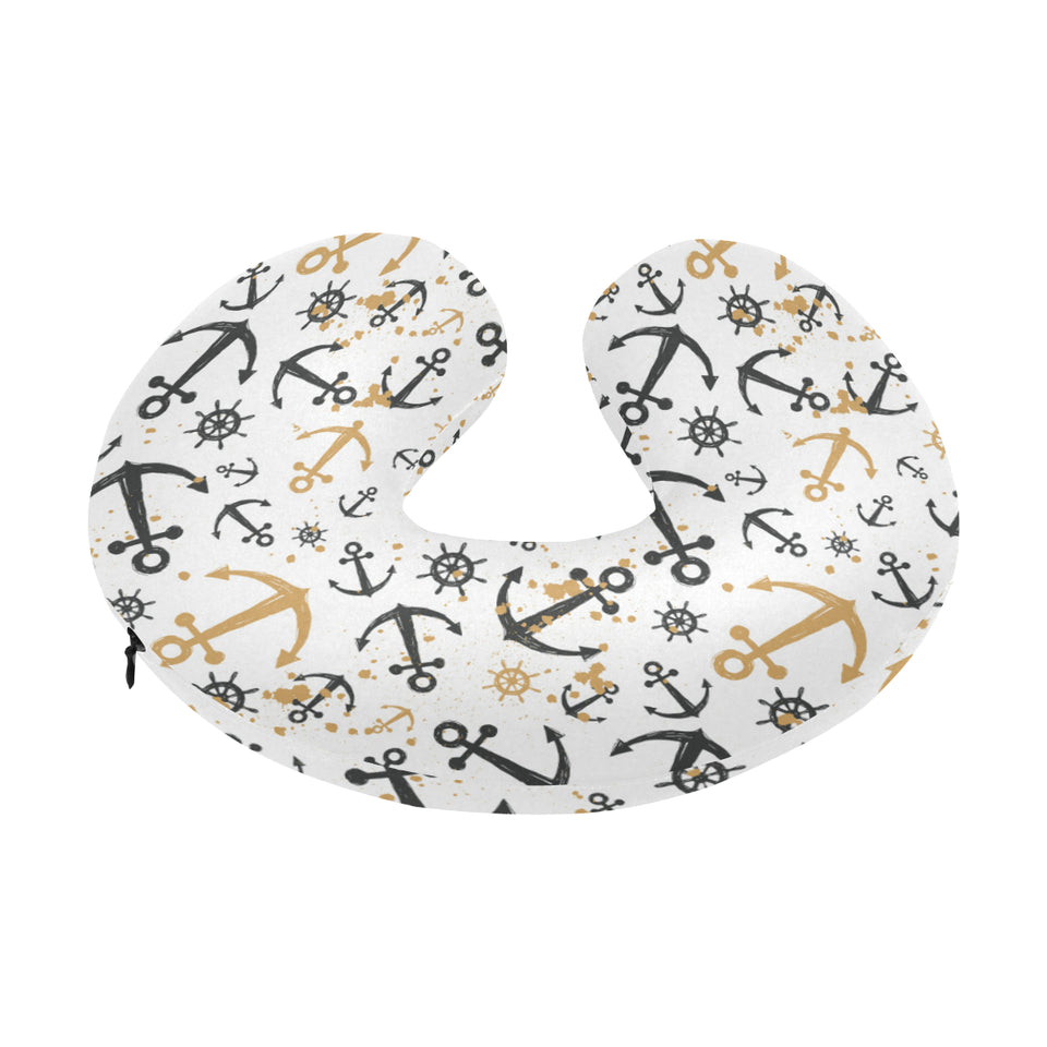 Anchors Rudders pattern U-Shaped Travel Neck Pillow