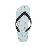 Watercolor Tulips pattern Unisex Flip Flops