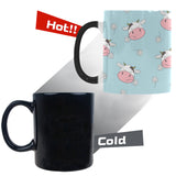 Cute cow flower pattern Morphing Mug Heat Changing Mug