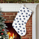 Swallow Pattern Print Design 03 Christmas Stocking