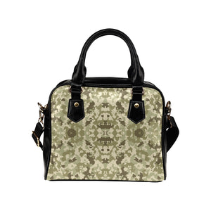 Light Green camouflage pattern Shoulder Handbag