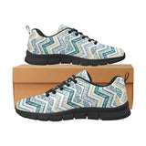 zigzag  chevron paint design pattern Men's Sneaker Shoes