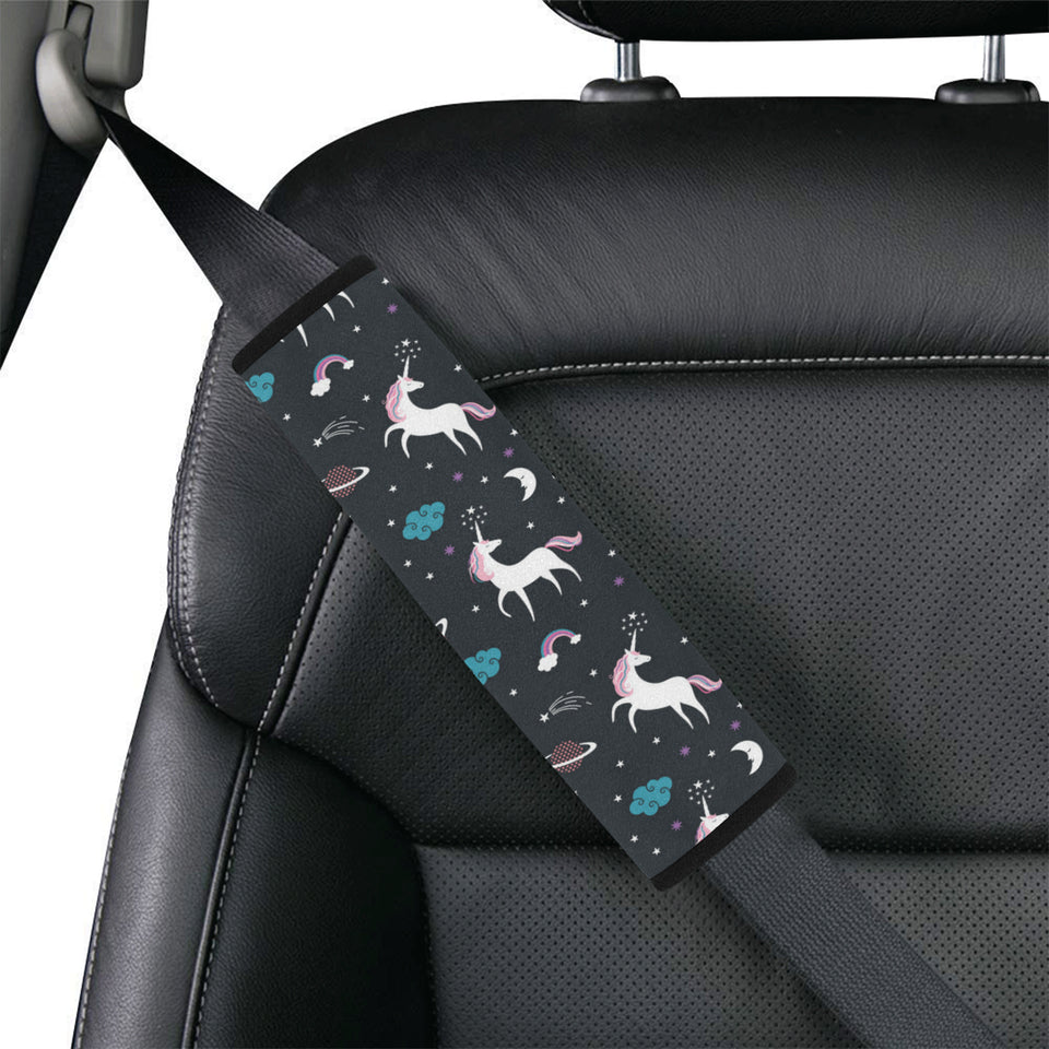 unicorn rainbows moon clound star pattern Car Seat Belt Cover