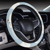 Cute polar bears Christmas decoration pattern Car Steering Wheel Cover